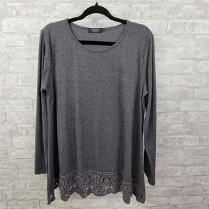 Fisoul long sleeve t-shirt women's large